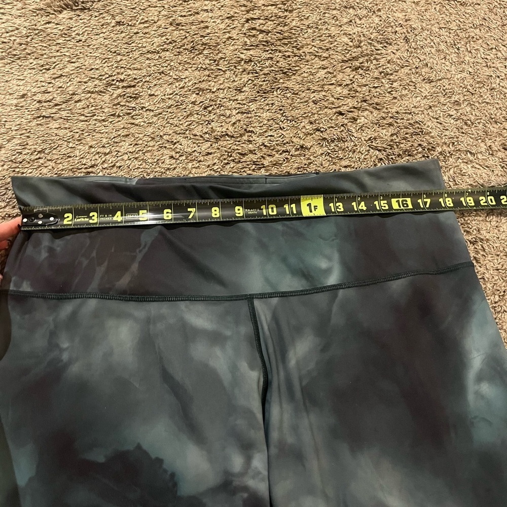 Athleta Women's Elevation Printed 7/8 Tight Green Marble - Picture 5 of 8